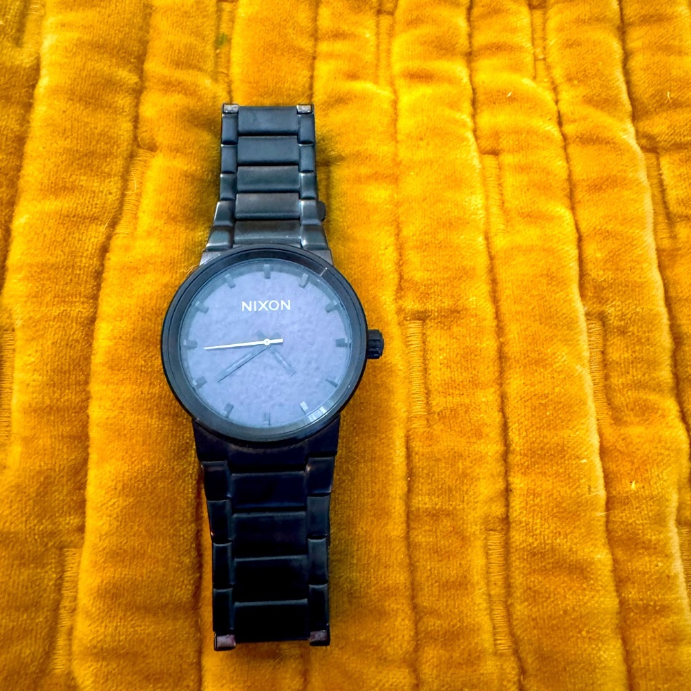 Nixon Watch. Black on black.